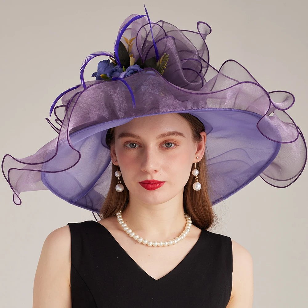 La boutique du chapeau Violet / 56-58CM Chapeau d'église