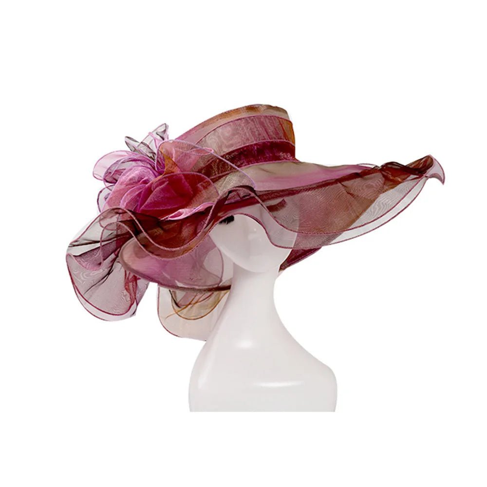 La boutique du chapeau Violet / 56-58CM Chapeau de cérémonie intemporel