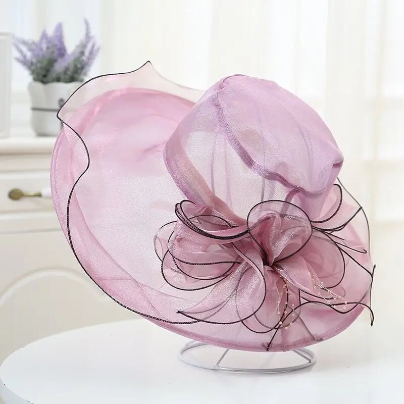 La boutique du chapeau Violet / 56-58cm Chapeau femme glamour