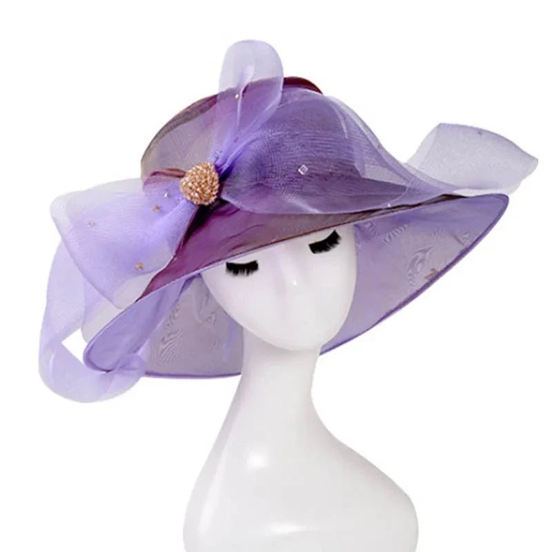 La boutique du chapeau Violet / 56-58CM Chapeau femme raffiné