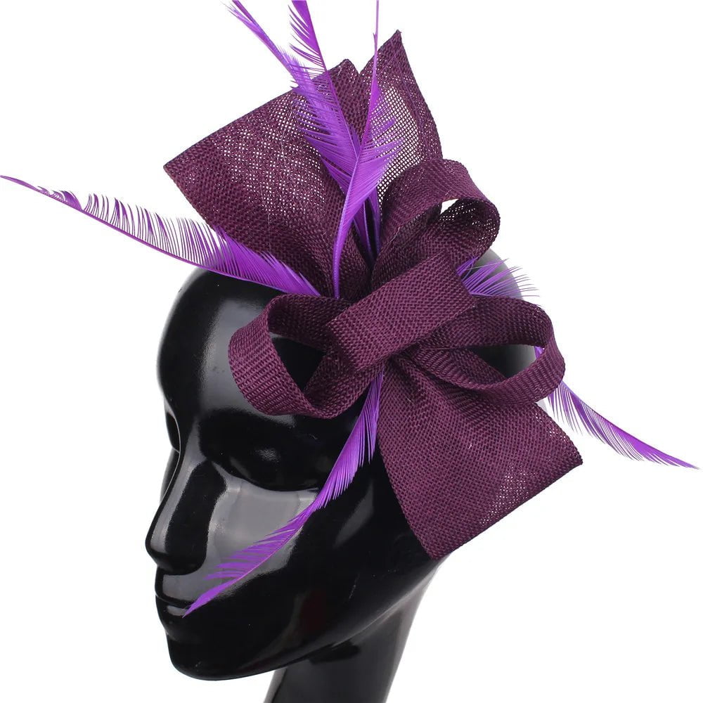 La boutique du chapeau Violet Chapeau Bibi Plumes