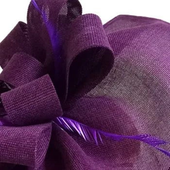 La boutique du chapeau Violet Chapeau Fascinator Perles