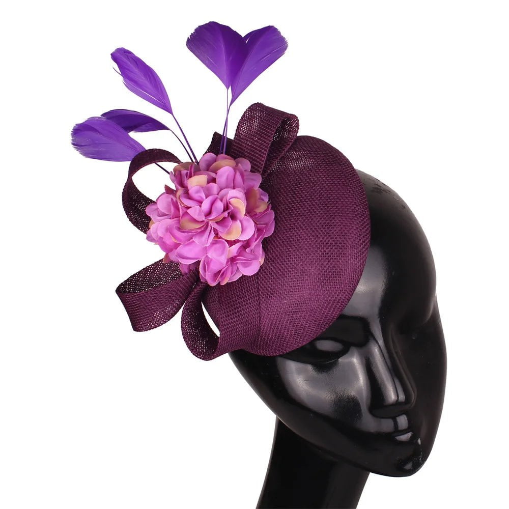 La boutique du chapeau Violet Chapeau Fascinator Soirée