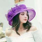 La boutique du chapeau Violet Chapeaux d'église en organza