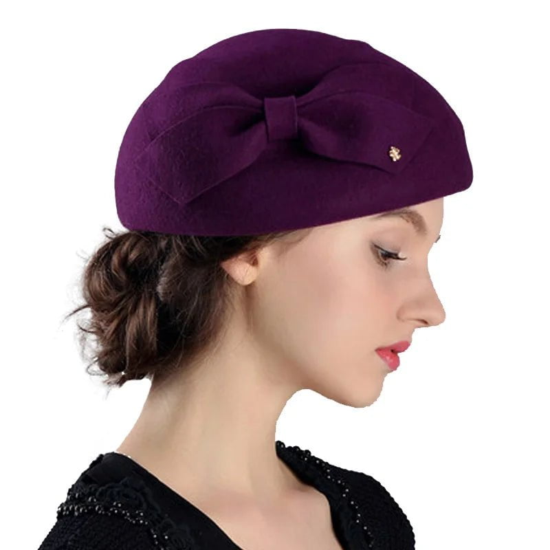 La boutique du chapeau Violet / M (56-58cm) Chapeau en feutre