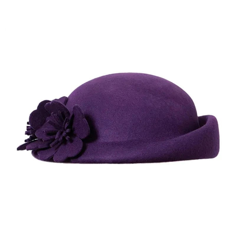 La boutique du chapeau Violet / M (56-58cm) Chapeau fedora en laine