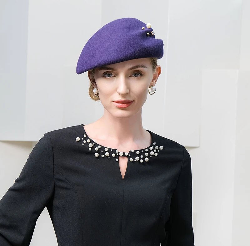 La boutique du chapeau Violet / M (56-58cm) Chapeau Fedora Stylé pour Femme