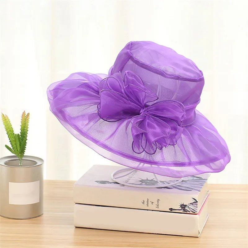 La boutique du chapeau Violet / taille ajustable Chapeau de gala