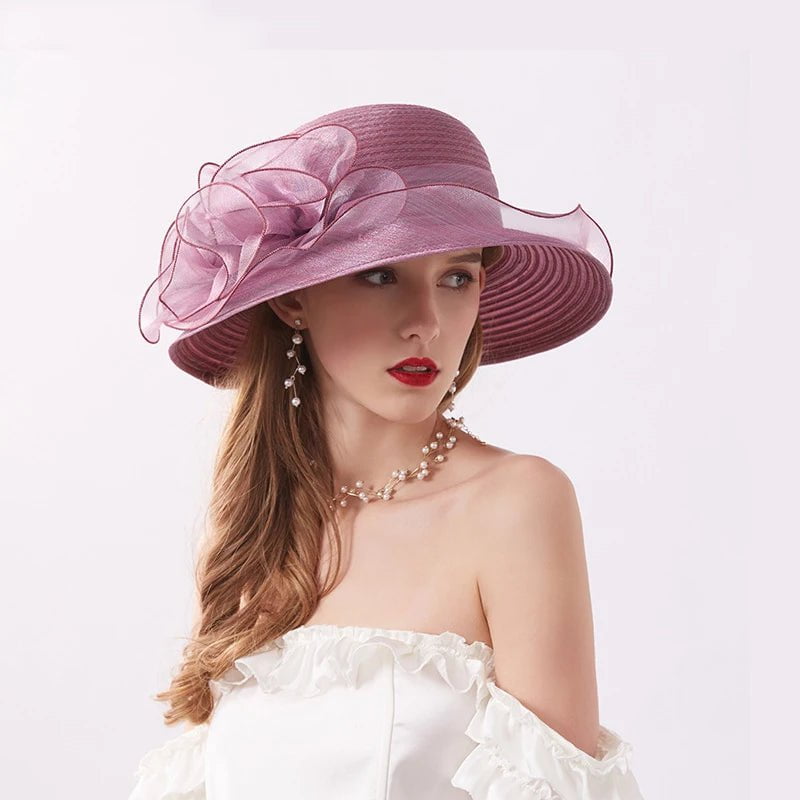 La boutique du chapeau Violet / taille unique ajustable Chapeau femme sophistiqué