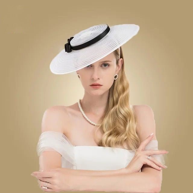 La boutique du chapeau White Fedoras Chapeau Bibi Mariage