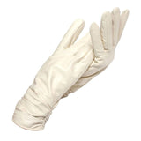 Multi-tendance Gants et mitaines Blanc / 6.5 Gants longs en cuir véritable pour femme