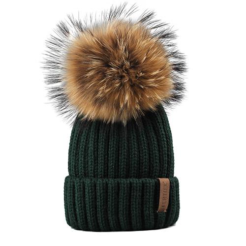 Paris-Chapeau bonnet & skullies Bonnet d'hiver pompon pour enfants de 2 à 7