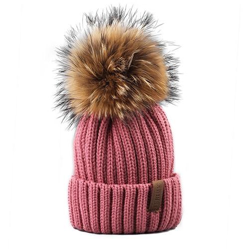 Paris-Chapeau bonnet & skullies Bonnet d'hiver pompon pour enfants de 2 à 7