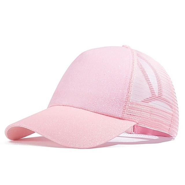 Paris-Chapeau casquette Rose1 / Adjustable Casquette top 10 Paillettes Femme