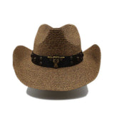 Paris-chapeau chapeau cow-boy Chapeaux western creux en paille