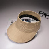 Paris-Chapeau chapeau de paille Beige / T 54-58cm Casquette D'été pour Femmes Anti-uv Visière