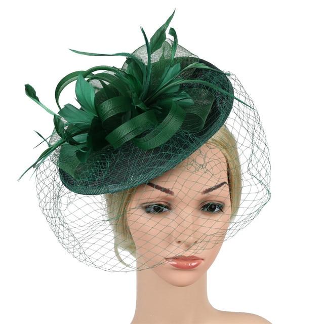 Paris-Chapeau chapeaux mariage Vert Chapeau de mariage