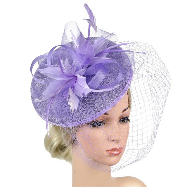 Paris-Chapeau chapeaux mariage Violet Chapeau de mariage