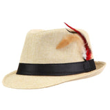 Paris-chapeau fédora Beige Fedora gangster