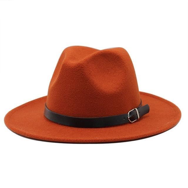 Paris-chapeau fédora Caramel / 58-61CM Chapeau feutre Design féminin pour un look branché