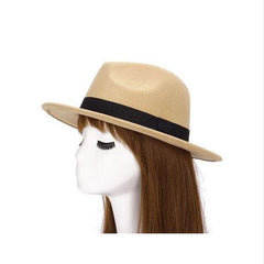 Paris-chapeau fédora Caramel Chapeau Fedora pure laine et imperméable