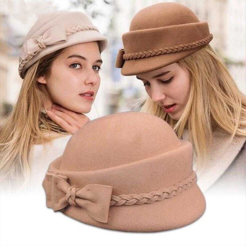 Paris-Chapeau fédora Chapeau d'hiver 100% laine Australienne