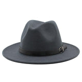 Paris-chapeau fédora Gris 2 / 58-61CM Chapeau feutre Design féminin pour un look branché