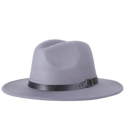 Paris-chapeau fédora Gris / 58-61CM Chapeau feutre Design féminin pour un look branché