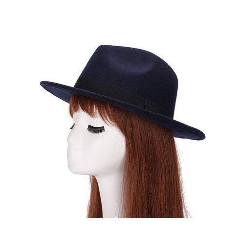 Paris-chapeau fédora Marine Chapeau Fedora pure laine et imperméable